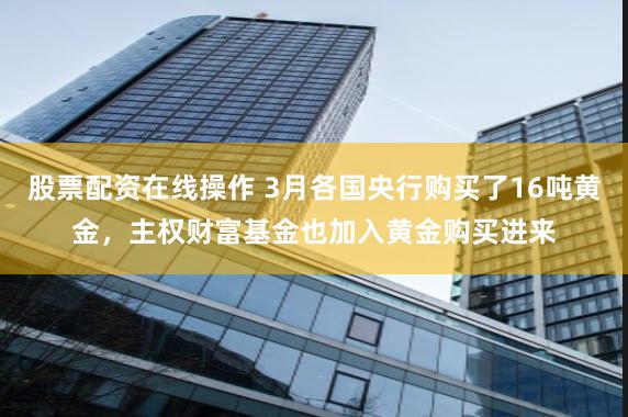 股票配资在线操作 3月各国央行购买了16吨黄金，主权财富基金也加入黄金购买进来