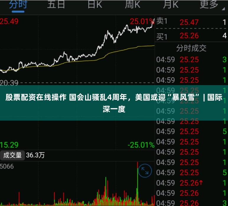 股票配资在线操作 国会山骚乱4周年，美国或迎“暴风雪” | 国际深一度