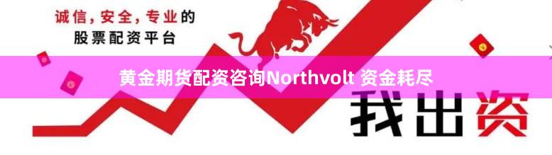 黄金期货配资咨询Northvolt 资金耗尽