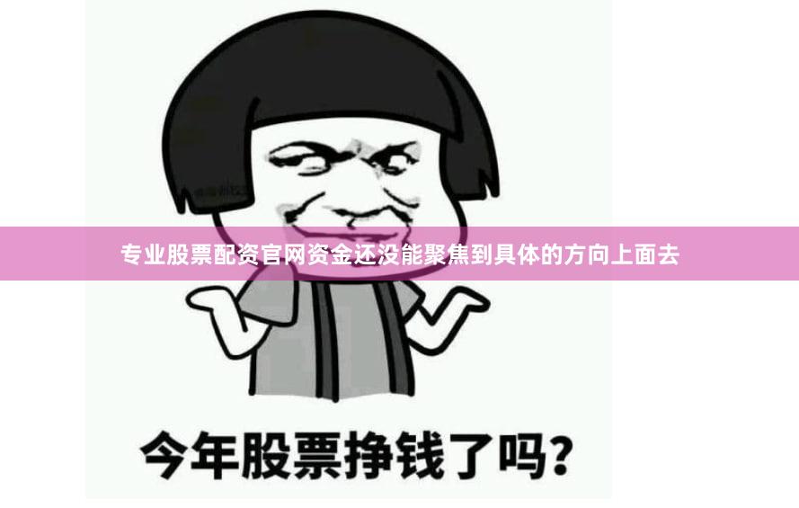 专业股票配资官网资金还没能聚焦到具体的方向上面去